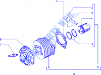 Grupo cilindro pistón eje para VESPA PX 2014
