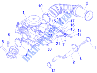 Carburador completo   Racord admisión para VESPA S 4T 4V College 2014
