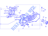 Cárter motor para VESPA Sprint 2T 2015
