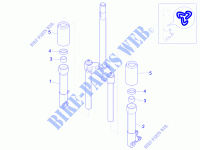 Componentes de la horquilla (Wuxi Top) para PIAGGIO Zip 50 4T E4 2018