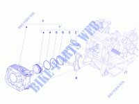 Grupo cilindro pistón eje para PIAGGIO Zip 50 4T E4 2018