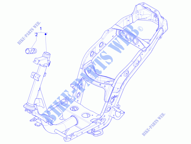 Chasis/carrocería para PIAGGIO Zip 50 4T E4 2018