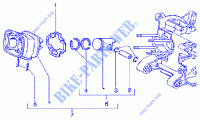Cylinder piston wrist pin, assy para GILERA Runner 125 FX 2T 2000