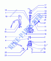 Carburettor dell'orto para GILERA Runner 180 FXR 2T 1998