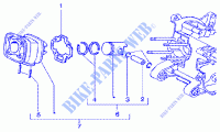 Cylinder piston wrist pin, assy para GILERA Runner 180 FXR 2T 2002