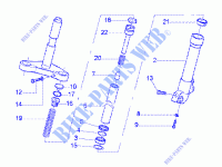 Showa front fork component parts para GILERA Runner 180 FXR 2T 2000