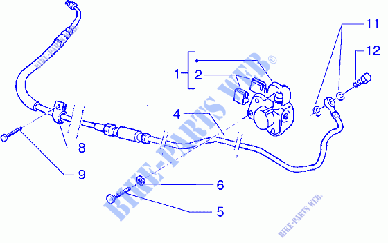 Rear brake caliper para GILERA Runner 180 VXR 2002
