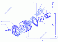 Grupo cilindro piston eje de piston para VESPA PX 150 E Other year