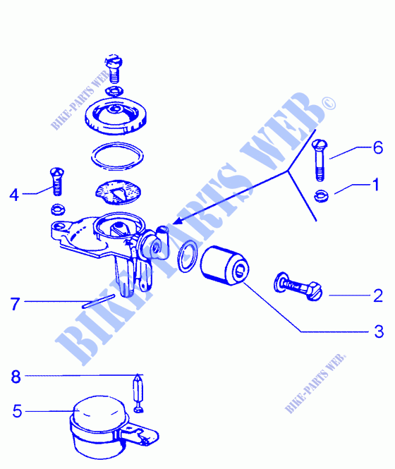 Componentes del carburador para VESPA PX 150 E Other year