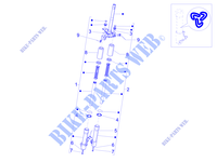 Componentes de la horquilla (Wuxi Top) para PIAGGIO Liberty 125 4T 3V ie 2015
