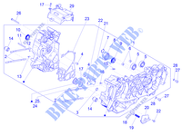 Cárter motor para VESPA GTS 125 Super 4T Euro 5 ABS 2021