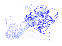 Carburador completo   Racord admisión para PIAGGIO Carnaby 4T E3 2007