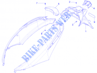 Cubierta trasera   Salpicador para PIAGGIO Fly 4T/3V ie E3 LEM 2013