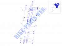 Componentes de la horquilla (Wuxi Top) para PIAGGIO Liberty 4T PTT (B-NL) 2013