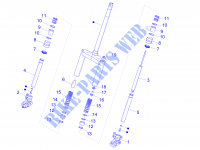 Componentes de la horquilla (Wuxi Top) para PIAGGIO NRG Power DD 2014
