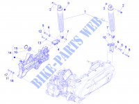 Suspensión trasera   Amortiguador/es para PIAGGIO X10 4T 4V I.E. E3 2014