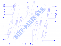Componentes de la horquilla (Escorts) para PIAGGIO X Evo Euro 3 2014