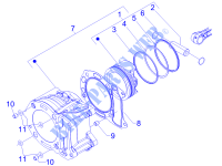 Grupo cilindro pistón eje para PIAGGIO X Evo Euro 3 2015