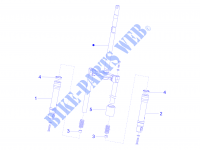 Componentes de la horquilla (Wuxi Top) para PIAGGIO Zip 2T 2014